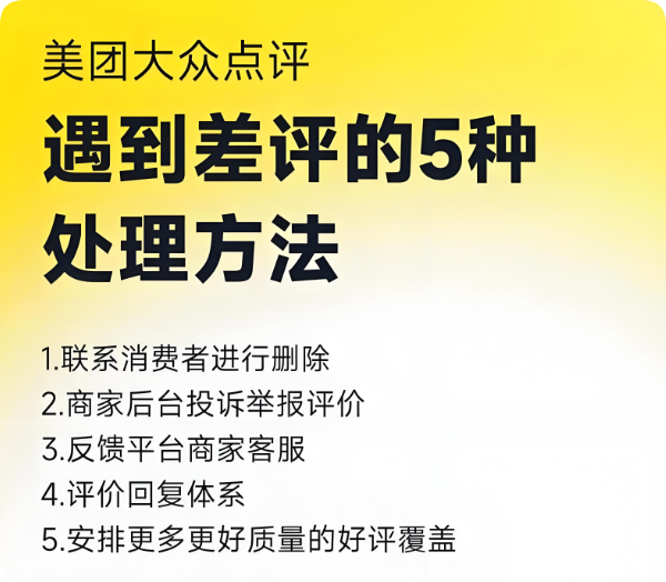 一個差評讓美團(tuán)點(diǎn)評店鋪一月業(yè)績暴跌50%！